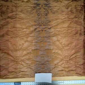 PXL_20250225_212125825 1 EV51 1.1y X 51"W Length  Scalamandre Lelievre Carrousel Cuir Brown Damask Jacquard MSRP USD 892/y