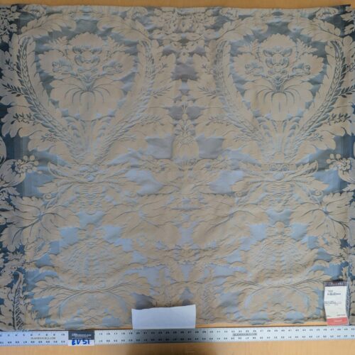 PXL_20250225_212635571 3 EV51 1.2y x 51"w Length  Scalamandre Lelievre Carrousel Neptune Blue Damask Jacquard MSRP USD 892/y