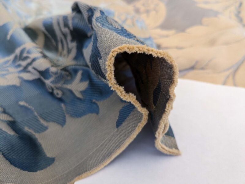 PXL_20250225_212819185 3 EV51 1.2y x 51"w Length  Scalamandre Lelievre Carrousel Neptune Blue Damask Jacquard MSRP USD 892/y