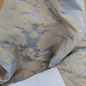 PXL_20250225_212836054 3 EV51 1.2y x 51"w Length  Scalamandre Lelievre Carrousel Neptune Blue Damask Jacquard MSRP USD 892/y