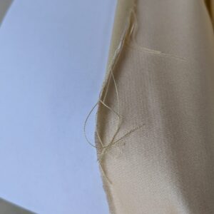 PXL_20250306_180927724 Mirror Mirror Radiant 100% Silk Duchess Satin Creme MSRP 400+/y Wedding