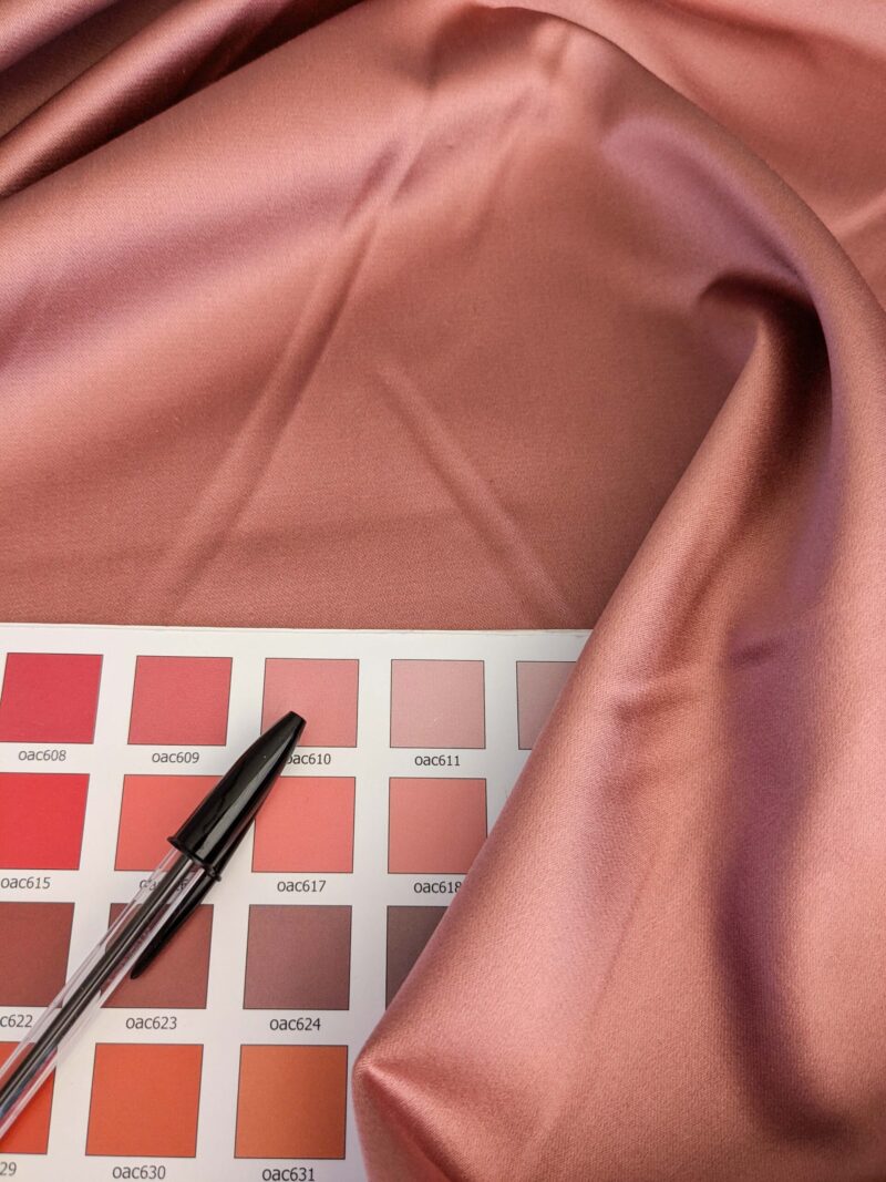 Mirror Mirror Radiant 100% Silk Duchess Satin Rose Floral Pink MSRP 400+ Wedding