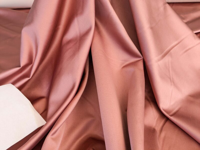 Mirror Mirror Radiant 100% Silk Duchess Satin Rose Floral Pink MSRP 400+ Wedding