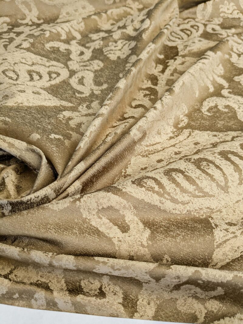 PXL_20250325_195759905 Chinoisery Flower in Vase Bronze Age 100% Silk Damask Gold  Radiance! Highest Quality MSRP USD 400+/Yard