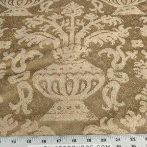 PXL_20250325_195826548 Chinoisery Flower in Vase Bronze Age 100% Silk Damask Gold  Radiance! Highest Quality MSRP USD 400+/Yard