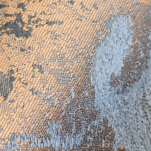 PXL_20250325_202321561 Chinoisery Flower in Vase Bronze Age 100% Silk Damask Blue Gold Radiance! Highest Quality MSRP USD 400+/Yard