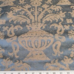 PXL_20250325_202400584 Scalamandre Shelton Garden In Oyster Spring Tulip Peony Hyacinths Lilac Flowers Linen Print Grey Watkins MSRP USD 440/yard Old World Weavers