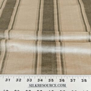 Abby Stripe Silk Velvet Sage Green Beige from Italy MSRP USD819/yard