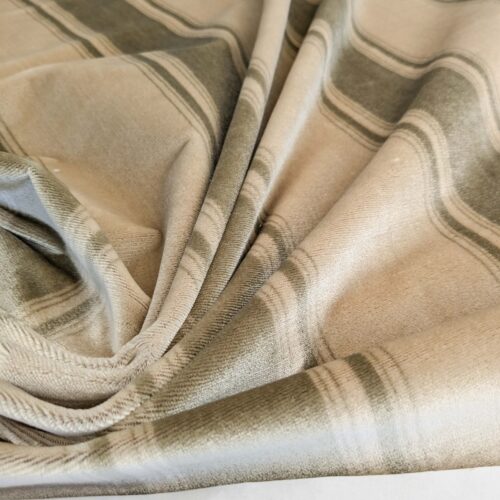 PXL_20250325_203750888 Abby Stripe Silk Velvet Sage Green Beige from Italy MSRP USD819/yard