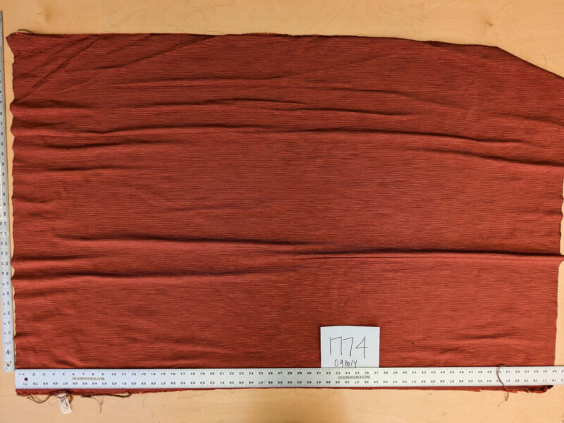 PXL_20250325_204528140 Tapestry Silk Ottoman Wide Ribbed Haute Red MSRP USD 600+/Yard