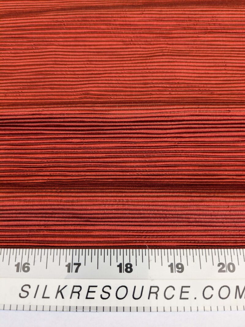 PXL_20250325_204545872 Tapestry Silk Ottoman Wide Ribbed Haute Red MSRP USD 600+/Yard
