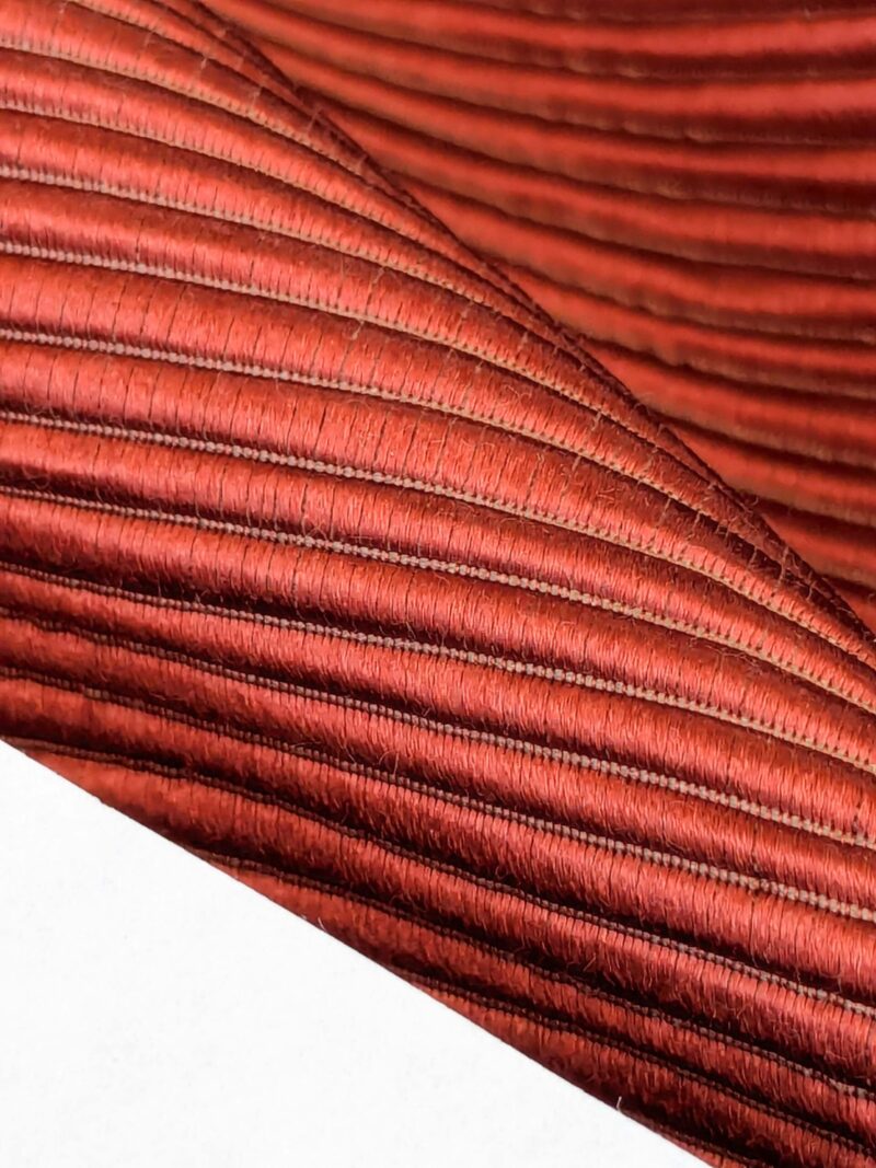 PXL_20250325_204653976 Tapestry Silk Ottoman Wide Ribbed Haute Red MSRP USD 600+/Yard