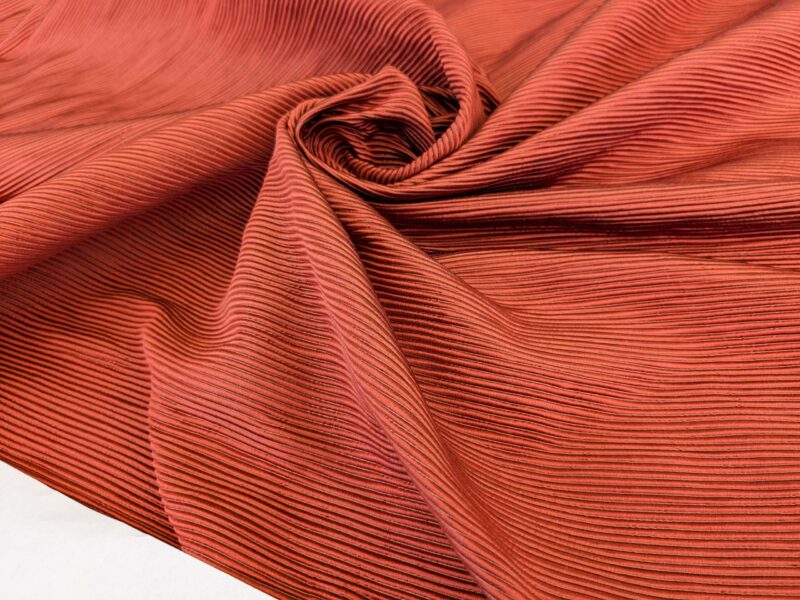 PXL_20250325_204838505 Tapestry Silk Ottoman Wide Ribbed Haute Red MSRP USD 600+/Yard