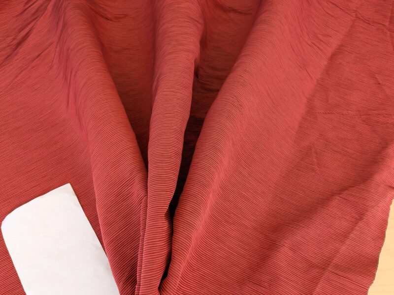 PXL_20250325_210554228 Tapestry Silk Ottoman Wide Ribbed Hot Crisp Red MSRP USD 600+/Yard