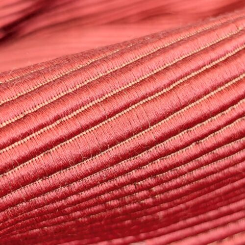 PXL_20250325_210602563 Tapestry Silk Ottoman Wide Ribbed Hot Crisp Red MSRP USD 600+/Yard
