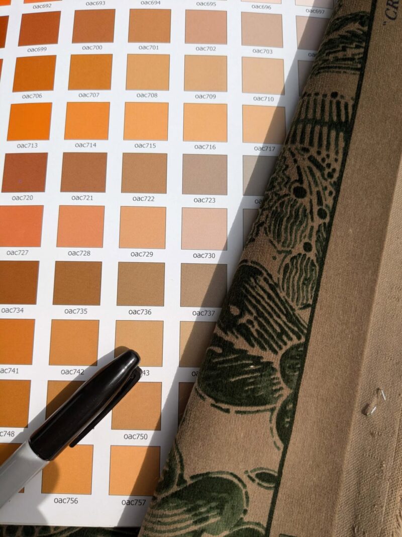 491356748_1140087911205337_3039041973860208137_n Scalamandre Fonthill Cranbrook Printed Velvet Forest Rich Emerald Green Printed Renaissance Floral Jacobean MSRP USD368/Y