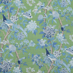 BP10851_3 1.25y Scalamandre Faisan On Hessian-rust Chinoiserie MSRP USD 496/Y