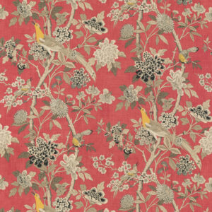 BP10851_4 1.25y Scalamandre Faisan On Hessian-rust Chinoiserie MSRP USD 496/Y