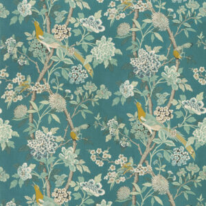 BP10851_5 1.25y Scalamandre Faisan On Hessian-rust Chinoiserie MSRP USD 496/Y