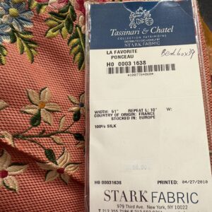 IMG_0565 9 Berkbox39 Tassinari & Chatel Scalamandre La Favorite Ponceau Red Silk Brocade MSRP USD 2180/yard (Copy)