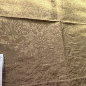 IMG_0576 14 Berkbox39 Scalamandre Silk linen damask Alexandrine Gold Plum Red