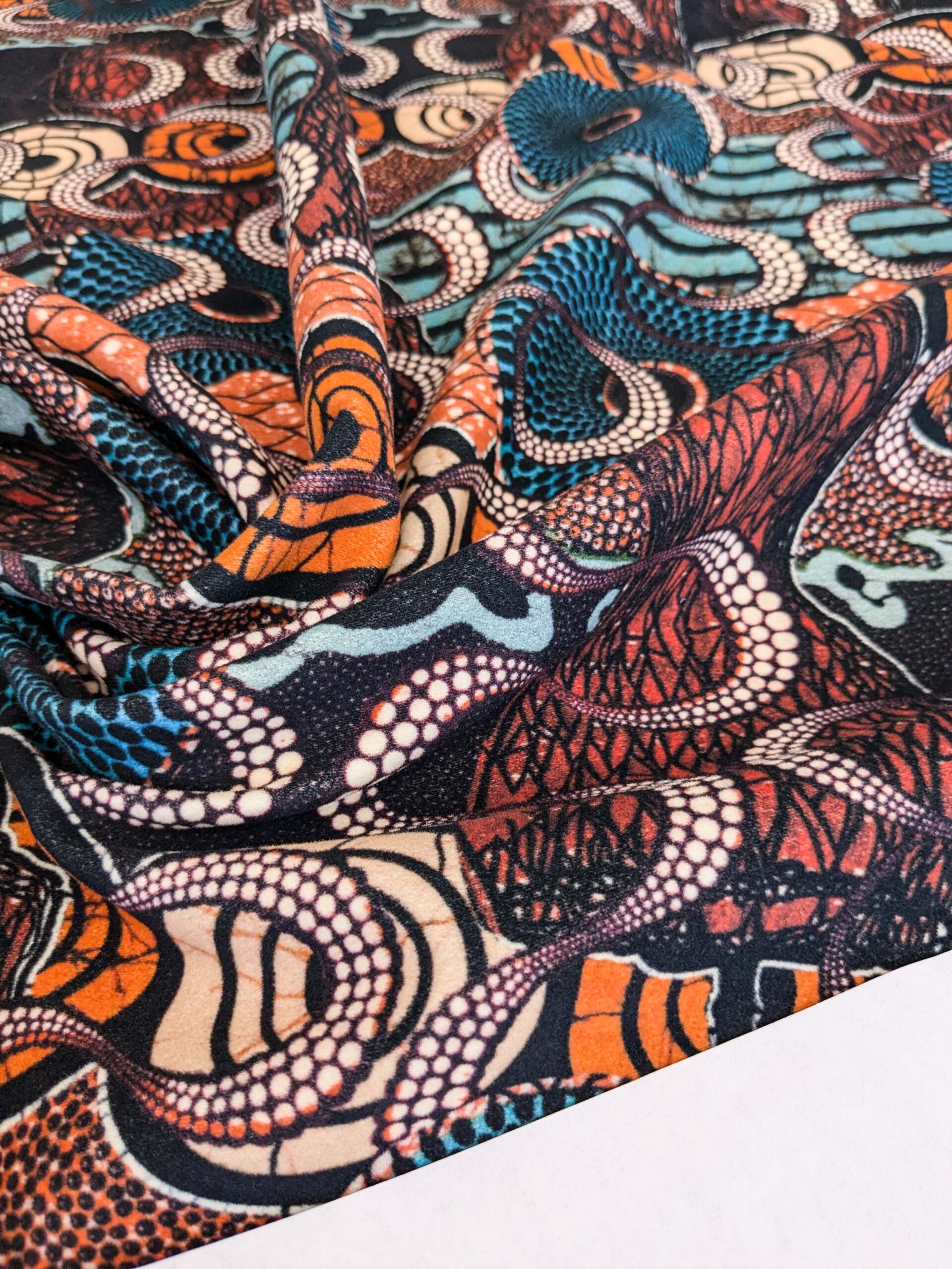 1 EV34 Special Square Jean Paul Gaultier Cabaret Porcelaine Reversible Small Jacquard Diamond Gray Brown Cotton MSRP USD300+/y