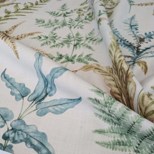 PXL_20250417_200320366 10 EV52 2.4y x 57"wide Scalamandre Old World Weavers Wethersfield Fern Spring White Polyester Floral Print