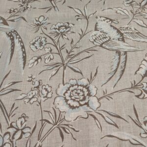 Scalamandre Pillow Case Square Cinque Terra Pillow Cotton Birds Floral 21"x21" inches 11-Ev49