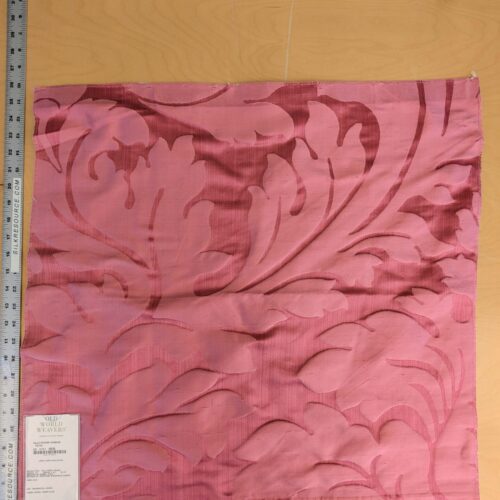 PXL_20250423_175544503 1 EV53 26"x 27" Square Scalamandre Old World Weavers Villa Regina Damask Petal Pink 100% Silk Renaissance MSRP USD500+