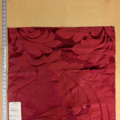 2 EV53 26"x 27" Square Scalamandre Old World Weavers Villa Regina Damask Scalet Red 100% Silk Renaissance MSRP USD500+