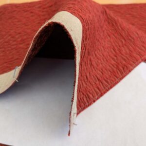 PXL_20250423_182716998 17 EV53 27"x 27" Square Scalamandre Old World Weavers Halley Brick Orange Matelasse Small Scale Texture MSRP USD 1100+/y