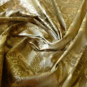 1.9yards Scalamandre Newport Damask Vermeil Sunny Gold Silk SC000220100M MSRP USD530/y