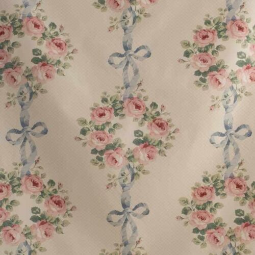 Elizabeth 5245801 Special Order Vervain Jean Monroe Elizabeth Blue Pink Print Floral Cotton