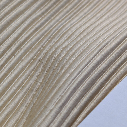 PXL_20250515_202901973 Tapestry Silk Ottoman Wide Ribbed Champagne White MSRP USD 600+/Yard