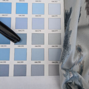 PXL_20250520_204847523 Scalamandre  Tai Lao Mist Blue Brown Velvet Ikat Paisley Viscose Cotton MSRP USD 532/y