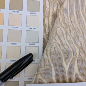 PXL_20250521_205433121 0.75 yards Scalamanre Faux Bois Velvet Sand Beige Abstract MSRP USD480/y