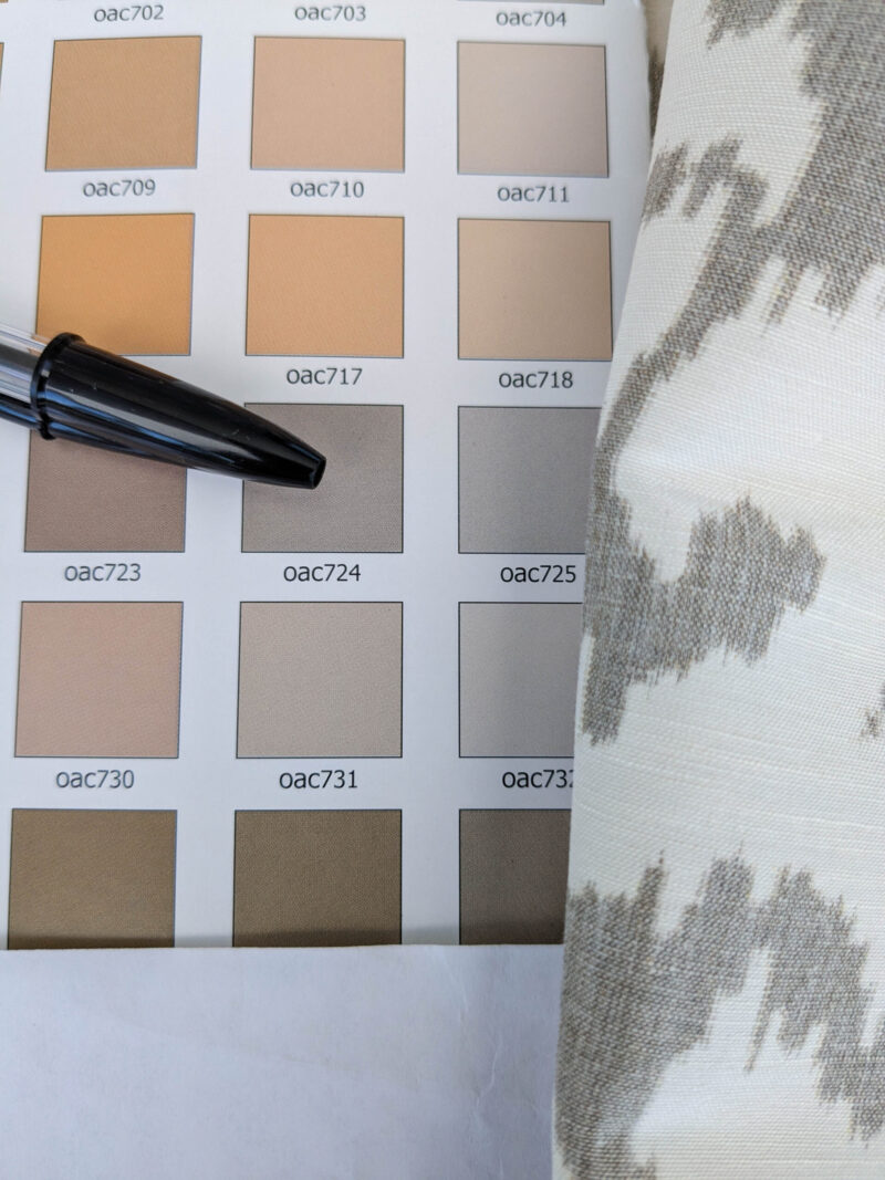 PXL_20250523_183411082 Scalamandre Swirl Grey Beige Scroll Damask Ikat Linen Silk MSRP USD 372/y