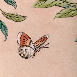 8024106_73_2 Special Order Brunschwig & Fils Kanchou Print - Blush Pink Cotton Bird Botanical Floral MSRP USD 336/y