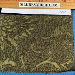 by yard Boboli Garden Silk Damask Italian Metallic Deep Charteuse Green Gold MSRP USD 568/yard