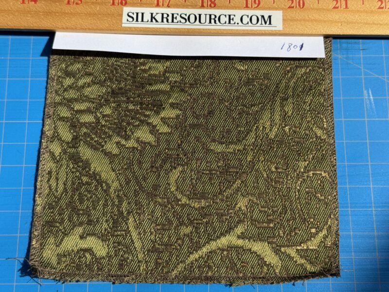 by yard Boboli Garden Silk Damask Italian Metallic Deep Charteuse Green Gold MSRP USD 568/yard