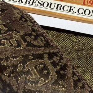 by yard Boboli Garden Silk Damask Italian Metallic Deep Charteuse Green Gold MSRP USD 568/yard