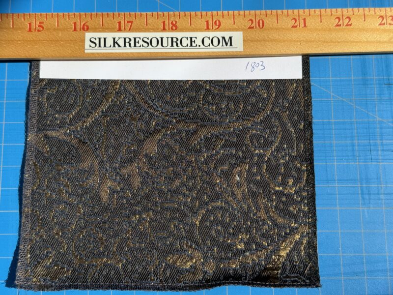 IMG_1507 By yard Boboli Garden Silk Damask Italian Metallic Midnight Blue Gold MSRP USD 568/yard