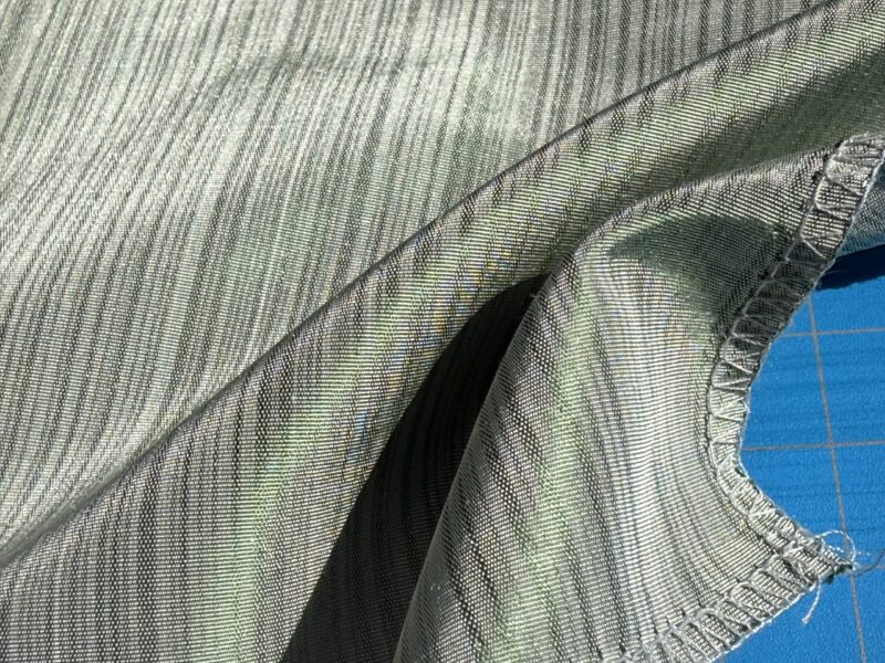 IMG_1514 By yard Silver Creek Strie 100% Silk Taffeta Italian Silk Sage Green MSRP USD 308/Y