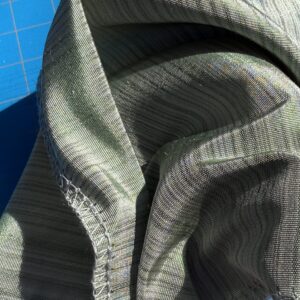 IMG_1516 By yard Silver Creek Strie 100% Silk Taffeta Italian Silk Sage Green MSRP USD 308/Y