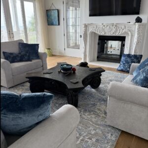 Screenshot Stark Cedartown Light Slate Grey Modern Blue Grey Rug Medallion Hand Knotted - 100% Silk - 9x12' MSRP USD16250