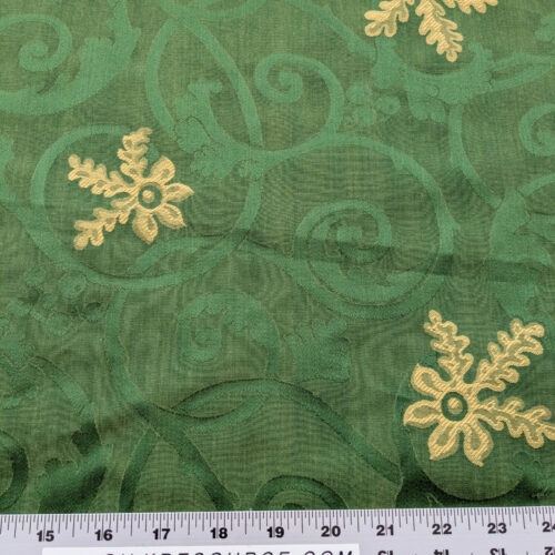 PXL_20250613_205310603 By yard Scalamandre Perugia Green Emerald Gold Damask Neoclassic Scroll Classic Medallion MSRP USD 156/y