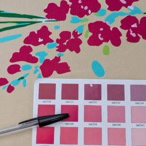 By yard Scalamandre Guermantes Sand Beige Modern Tulip Daffodil Blossom Wild Flower Cotton Satin Fine Art Print Heavy Duty