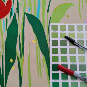 By yard Scalamandre Guermantes Sand Beige Modern Tulip Daffodil Blossom Wild Flower Cotton Satin Fine Art Print Heavy Duty