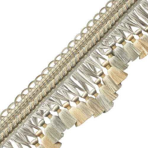 Samuel & Sons BAGATELLE SCALLOPED TASSEL FRINGE ITEM: TF-60851-05 | COLOR: 05 DEWDROP
