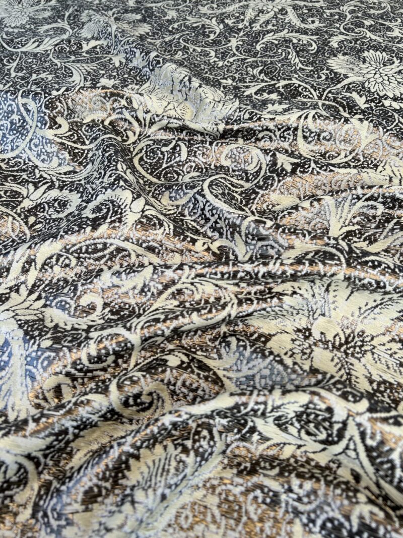 IMG_0117 by yard Boboli Garden Silk Damask Italian Metallic Vanilla Gold MSRP USD 568/yard